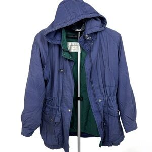 Vintage Towne by London Fog Purple 3-in-1 jacket Winter Coat Size M